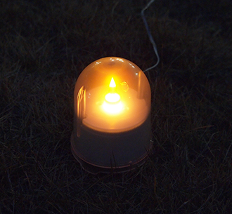 灯籠用LED灯火の発光イメージ1